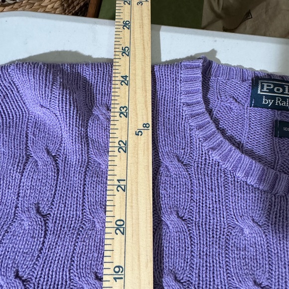 Ralph Lauren Raw Silk Sweater Men’s Large Purple 💜Play Condition💜 See Photos - Picture 8 of 15